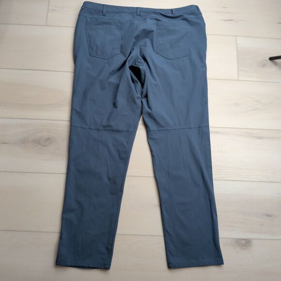 Lululemon ABC Pant Classic Warpstreme Mens 44x35 Tall Iron Blue Stretch M5970T - Picture 3 of 12